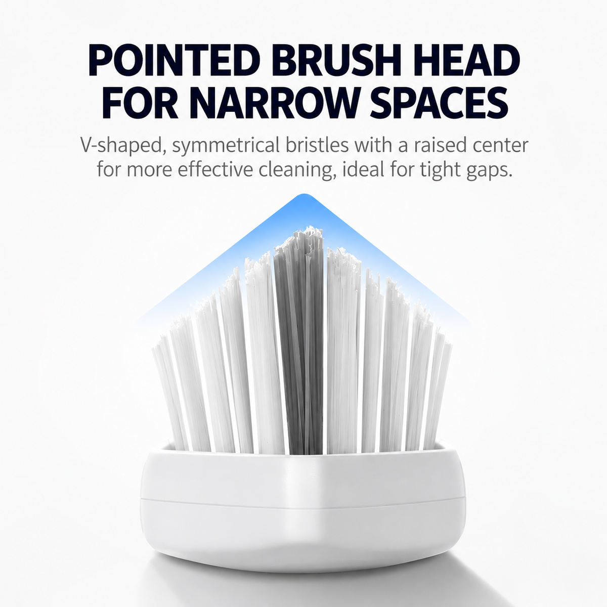 Triangular Grout Cleaning Brush – Compact Corner & Crevice Scrubber