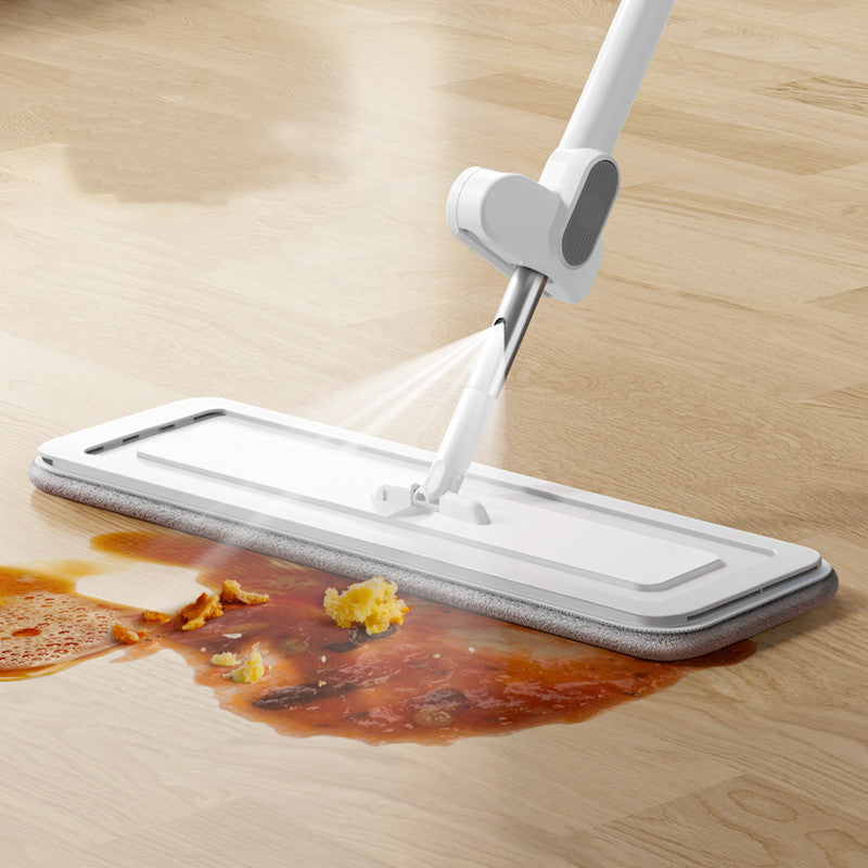 Spray Flat Mop with Microfiber Pads – Hands-Free Wet & Dry Floor Cleaning System