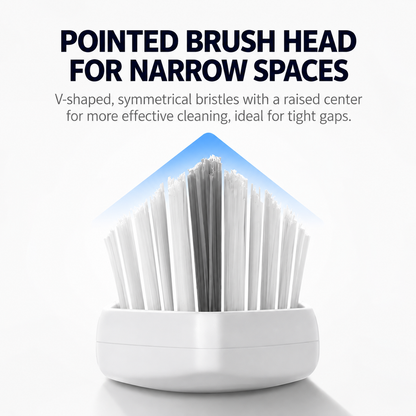 Triangular Grout Cleaning Brush – Compact Corner & Crevice Scrubber