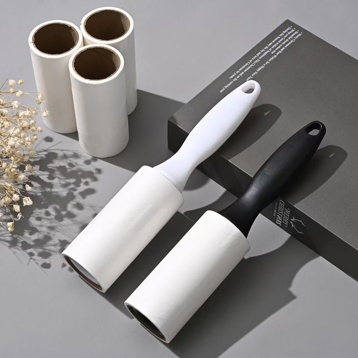 Pet Hair Lint Roller – Black, 60 Sheets
